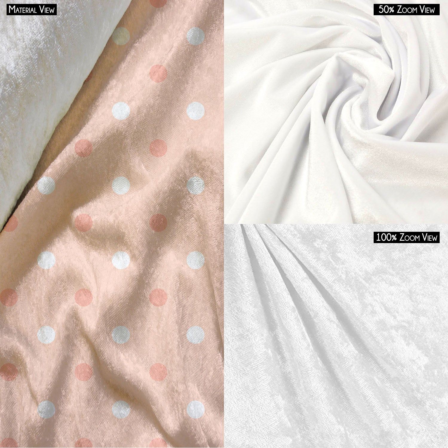 ArtzFolio Pink Polka Dots Bolster Cover Booster Cases | Concealed Zipper Opening-Bolster Cover; Luxurious Velvet / 24inch Width x 9" Diameter; SINGLE; No Filler