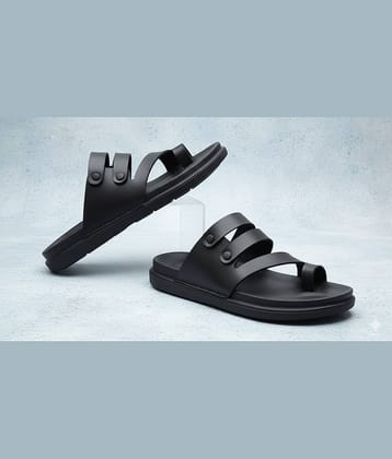 Akiko - Black Men's Sandals