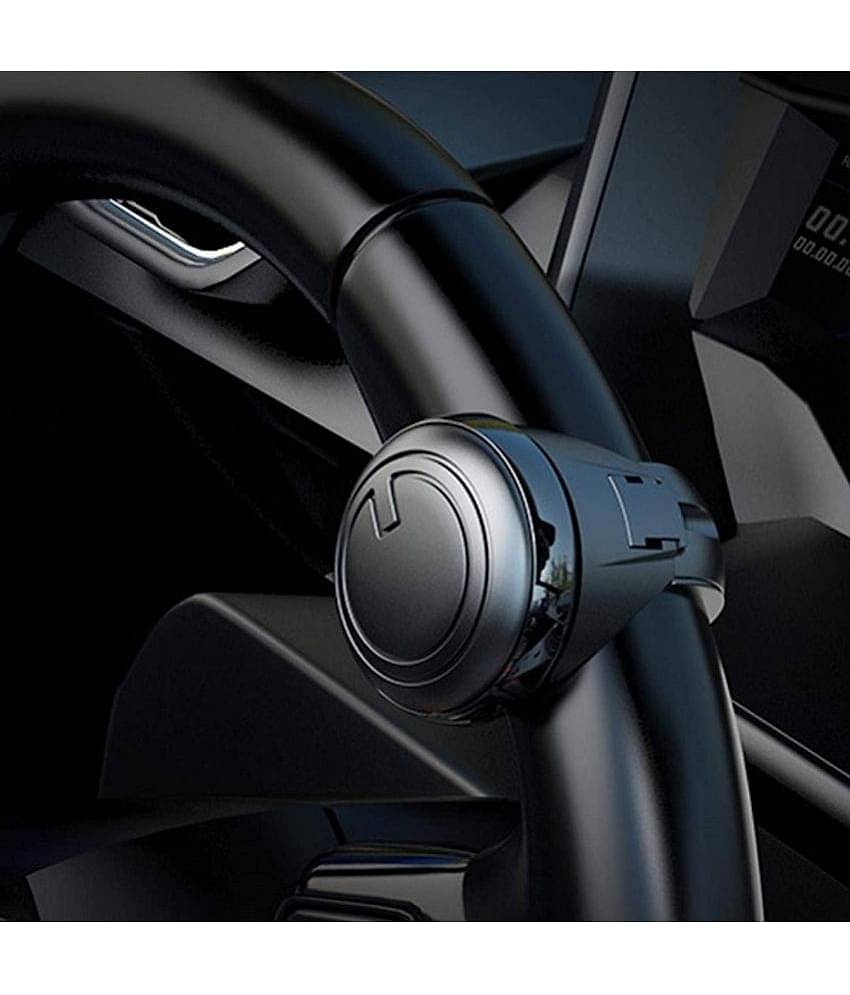 18-ENTERPRISE 3R Black 360° Rotation Universal Car Steering Knob Wheels Spinner Knob Power Save Easy Turn Ball (Pack of 1).