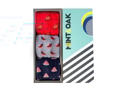 Gift box of 3 - Foodie Socks Socks For Men