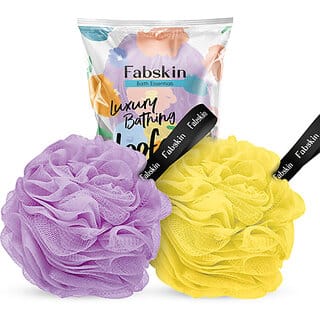Bathing loofah Couples Pack of 2 (Purple and Yellow Color)