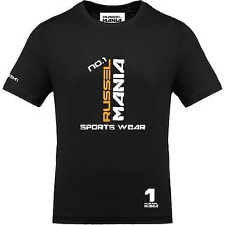 FastB Men Typography Round Neck Black T-Shirt