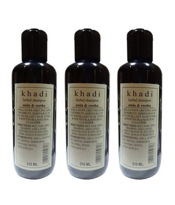 Khadi Amla And Reetha Shampoo -  Tripack 210Ml