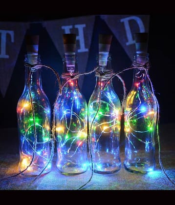 ZESTRUM Multicolor 4M Cork light ( Pack of 3 )