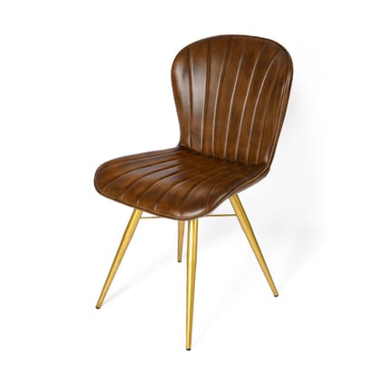 Aurum Curve Chair Brown-Brown
