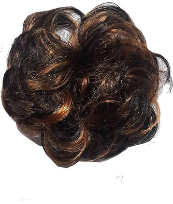 VSAKSH Wavy Hair Wig Brown & Copper Highlighted