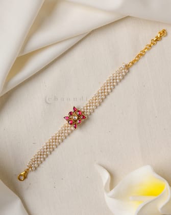 Gold Polish Silver Bracelet CHB1158 (Single)