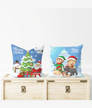 Ros - Multicolor Nylon Gifting Printed Cushion