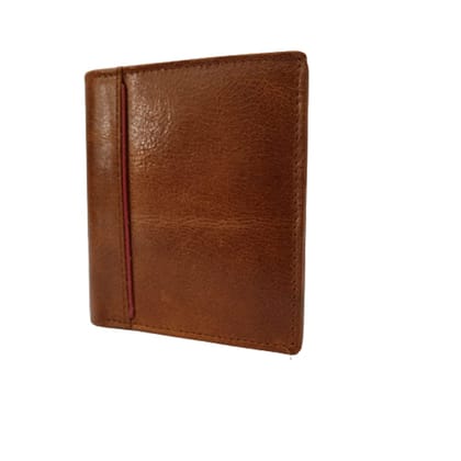 FAIRBIZPS FIPL Leather Wallets for Men, Top Grain Leather 8 Card Slots, 3 Compartments, Tri Fold Wallet