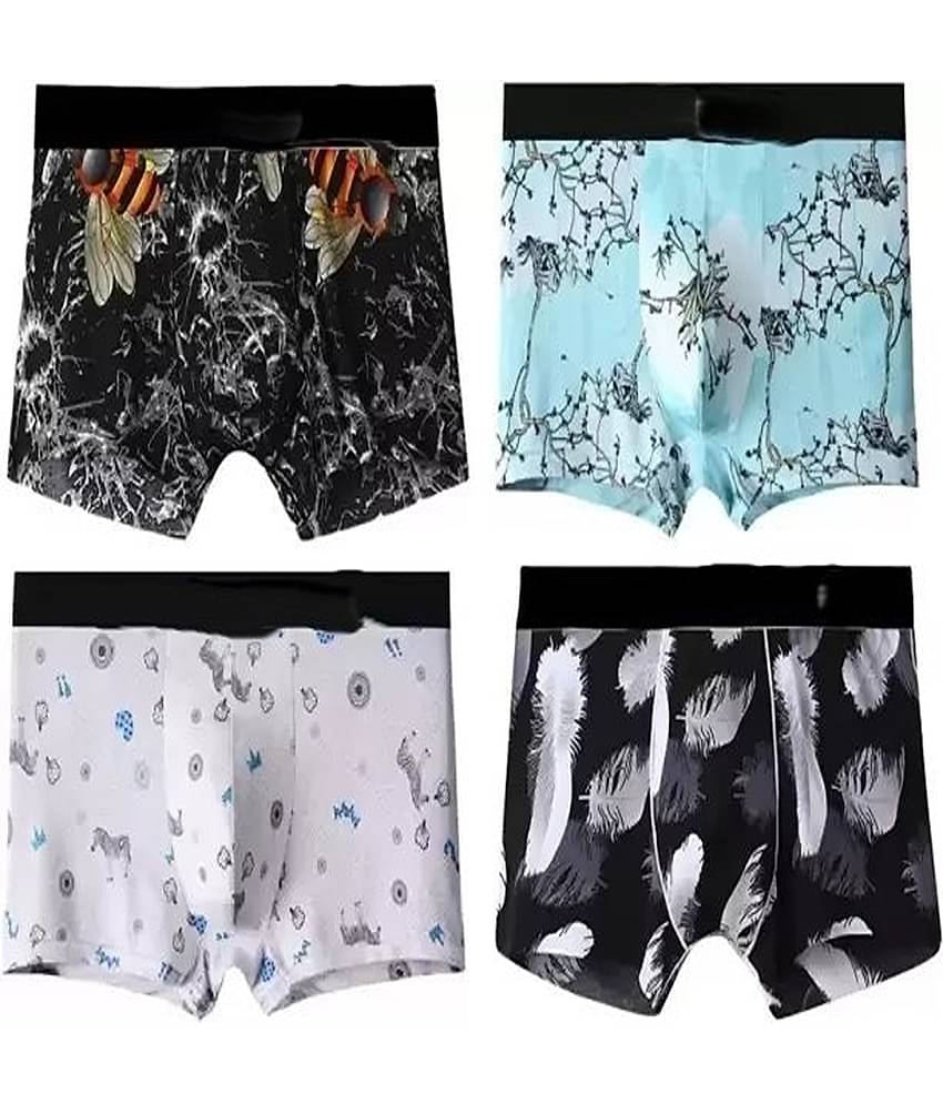 Cavenders Pack of 3 Nylon Trunks For Men's ( Multicolor )