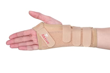 Aktive Support 534 Wrist Splint - Free Size (Beige)