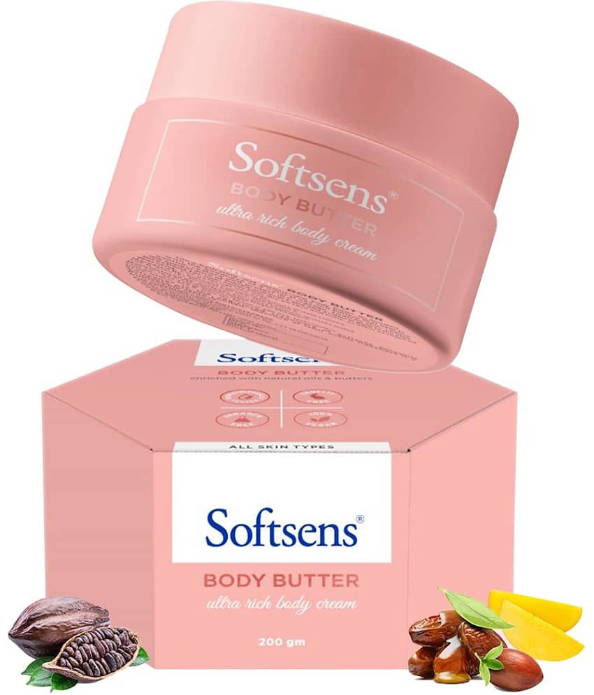 Softsens Body Butter for Pregnancy & Stretch marks 200g, 95% Natural Ingredients