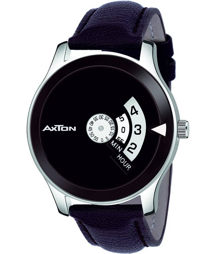 Axton 1602PiADU BROWN-STRP Leather Analog Men's Watch