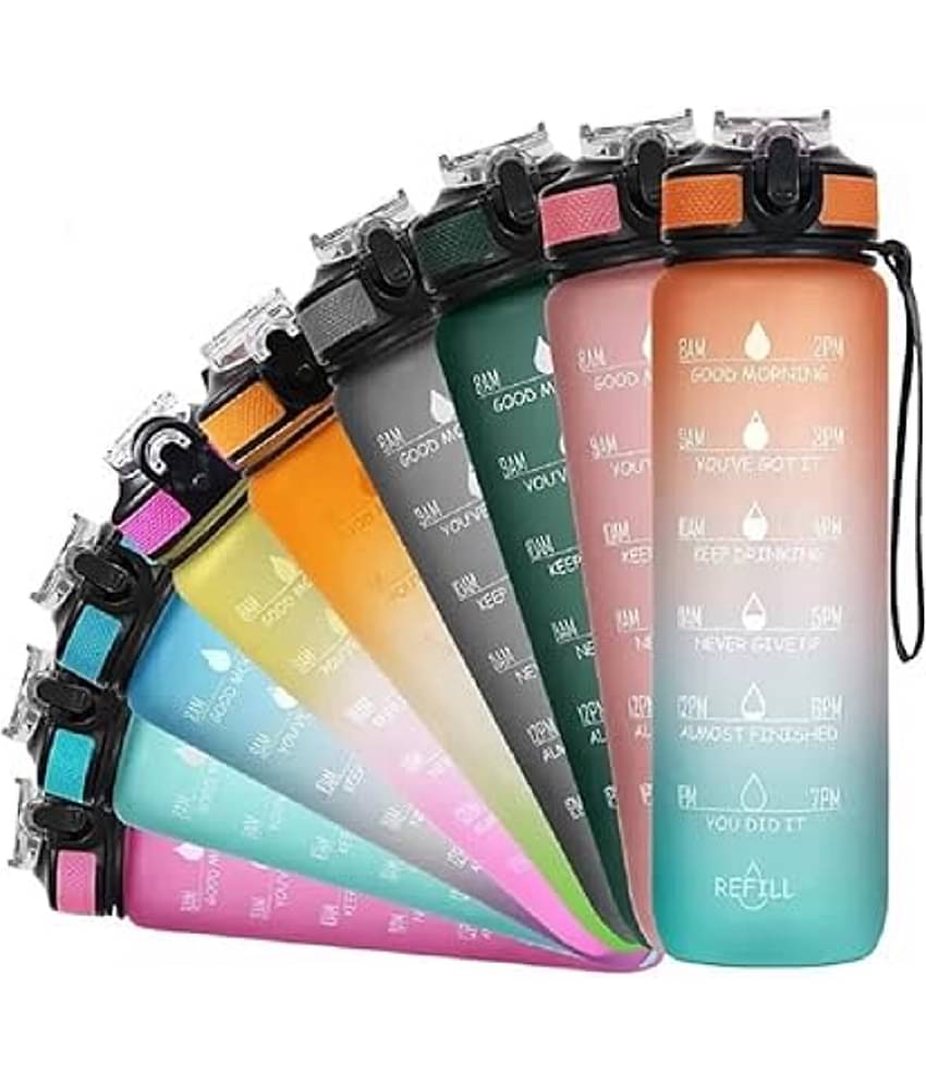 Bluedeal Multicolour Water Bottle 1000 mL ( Set of 1 )
