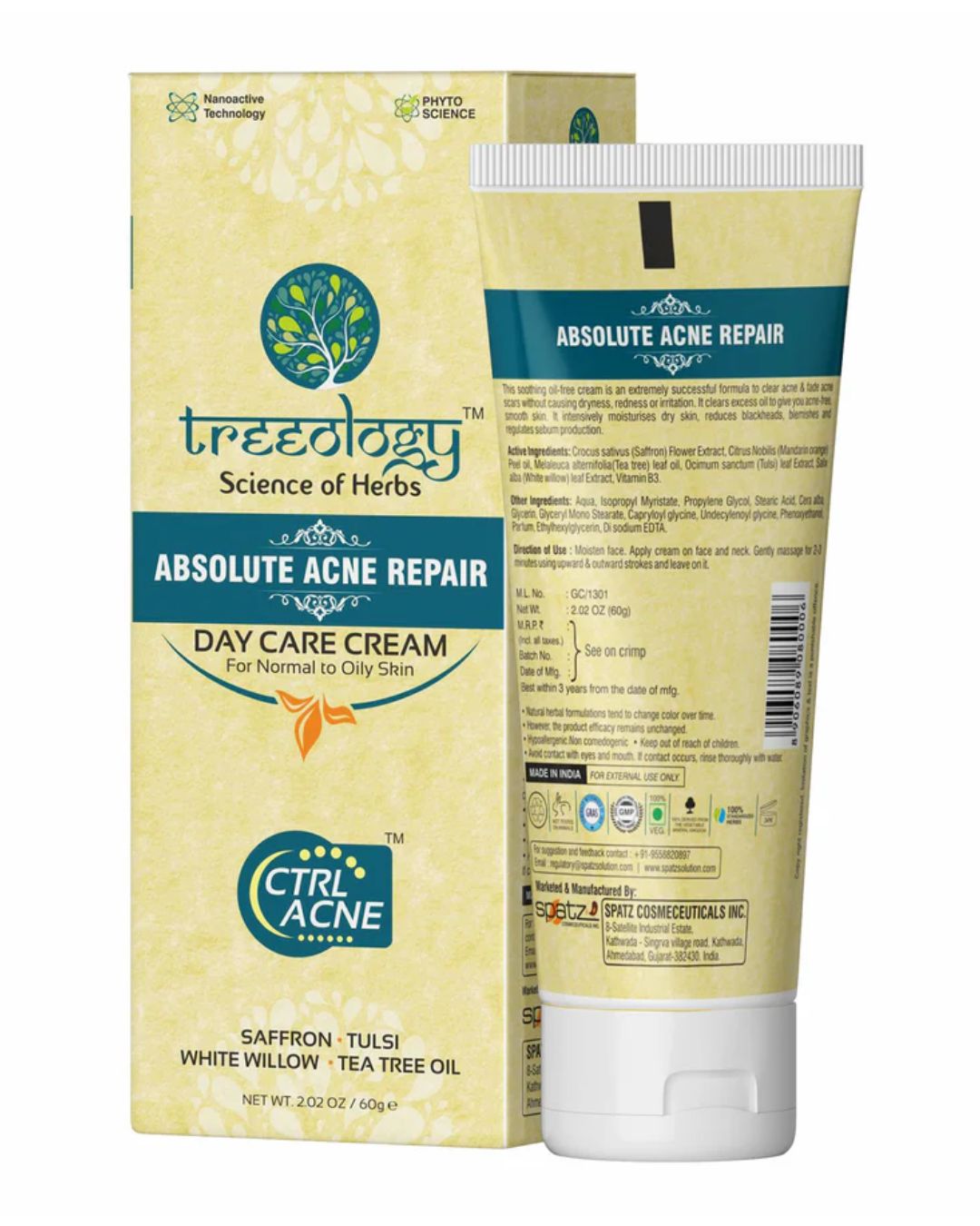 Treeology Acne Repair Day Cream for Clear and Smooth Skin