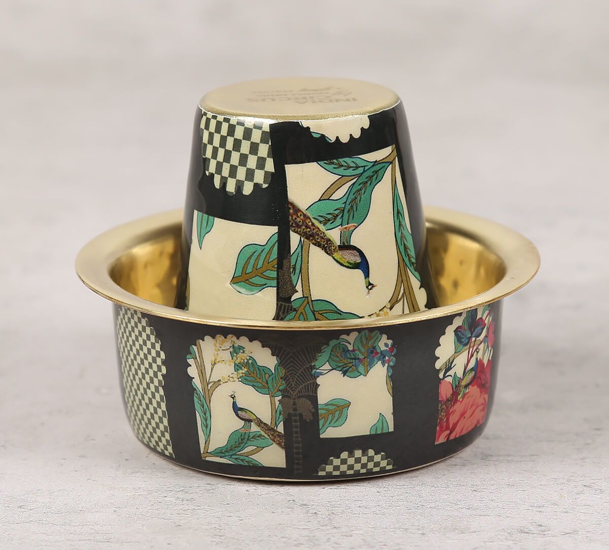 India Circus Signature Windows Brass Coffee Tumbler Set