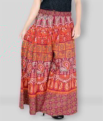 Sttoffa - Multicolor Cotton Flared Women's Palazzos ( Pack of 1 )