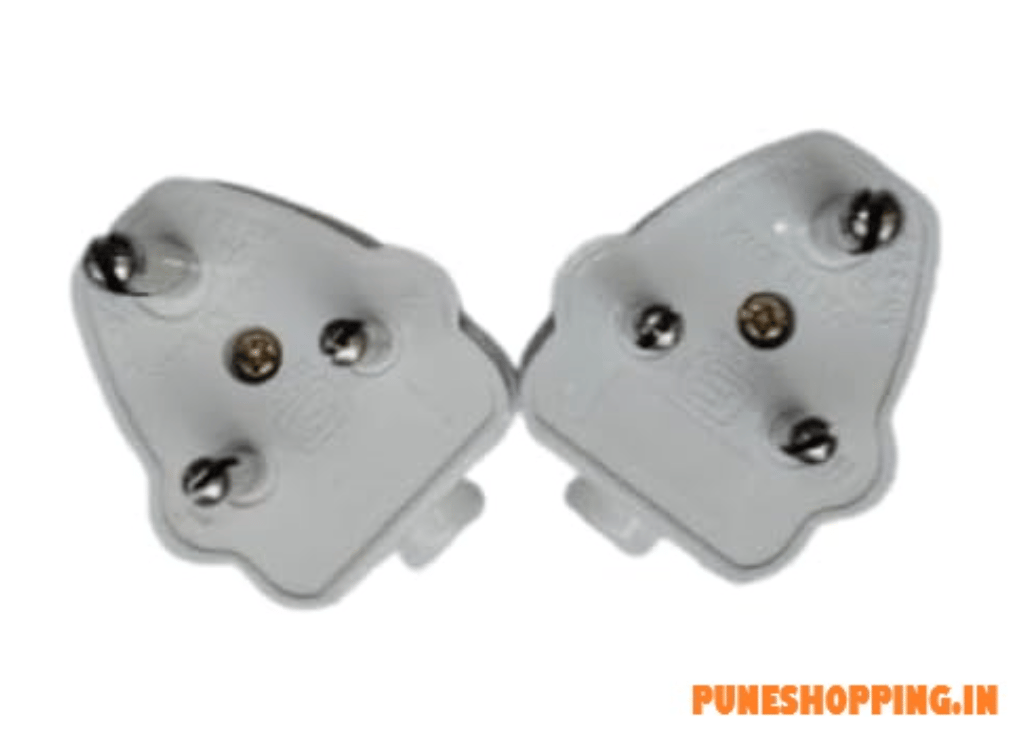 3-Pin Top Plug  6 Amp, 240V (Pack of 2) Perfect for use with home appliances, office equipmentPair of durable plug adapters
