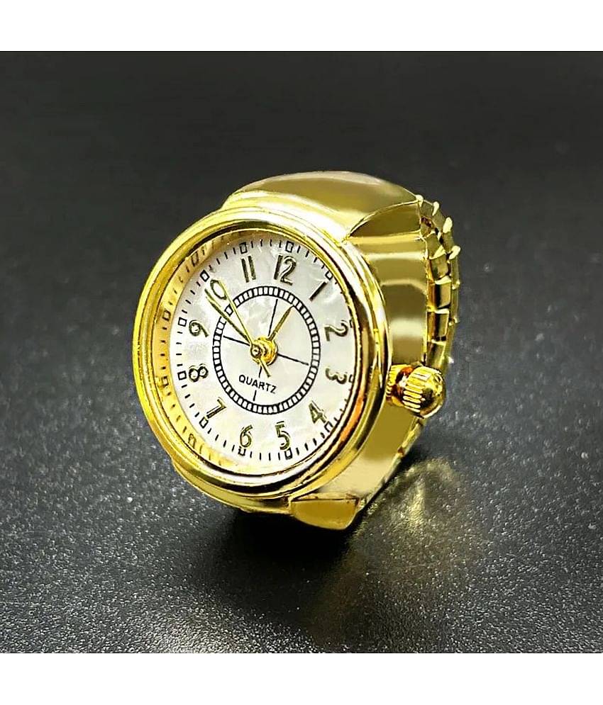 FASHION FRILL Golden Rings ( Pack of 1 )