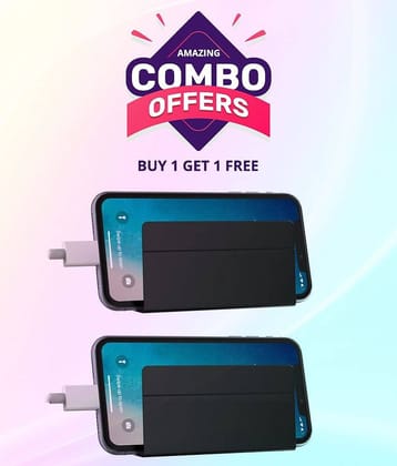 Elv Wall Mount Mobile Holder, Mobile Stand for All Smartphones with Strong Adhesive Strips, Compatible with iPhone, Smartphone and Mini Tablet (2 Pcs.) - Black