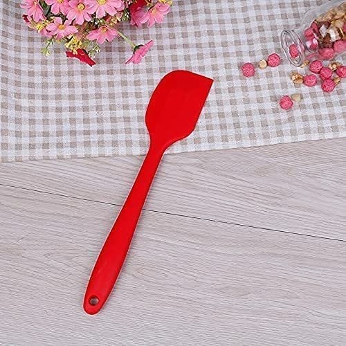 Femora Premium Silicone Spatula, Baking Spoon for Non Stick Cookware Heat Resistant Cake Spatula,11 Inch (Red)