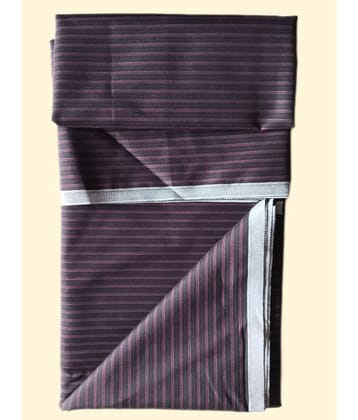 Makhanchor Black Cotton Men's Unstitched Shirt Piece ( Pack of 1 )