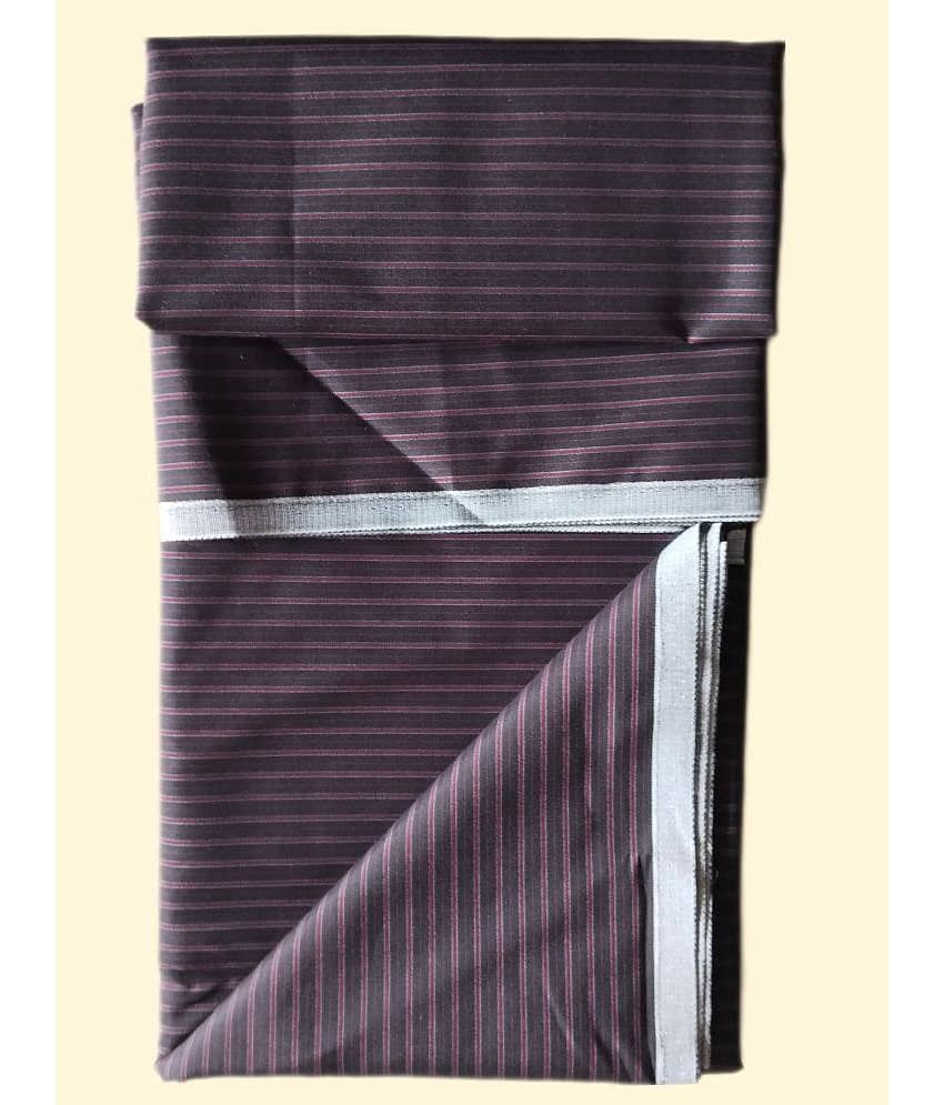 Makhanchor Black Cotton Men's Unstitched Shirt Piece ( Pack of 1 )