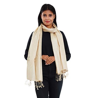 Tasar Silk Natural Stole