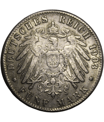 5 Mark 1904 - Replica De Panama Deutsches Reich 1903 Extremely Rare Issue Coin