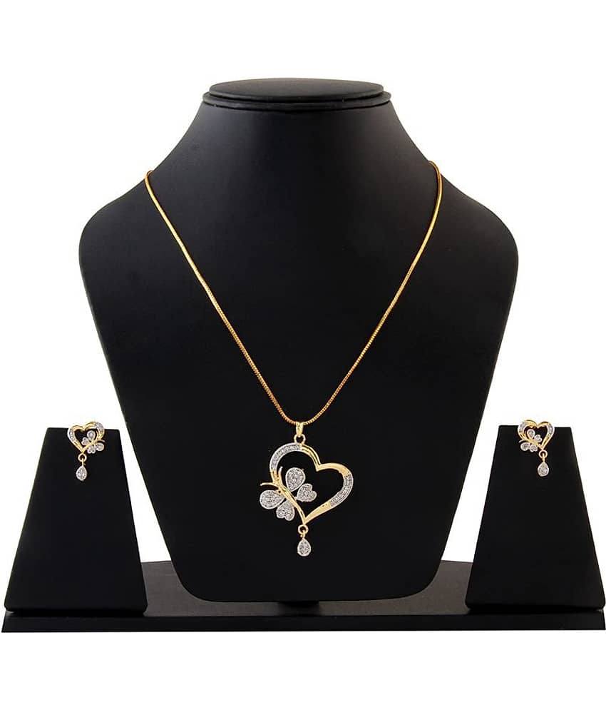 Sunhari Jewels Golden Pendant set ( Pack of 1 )
