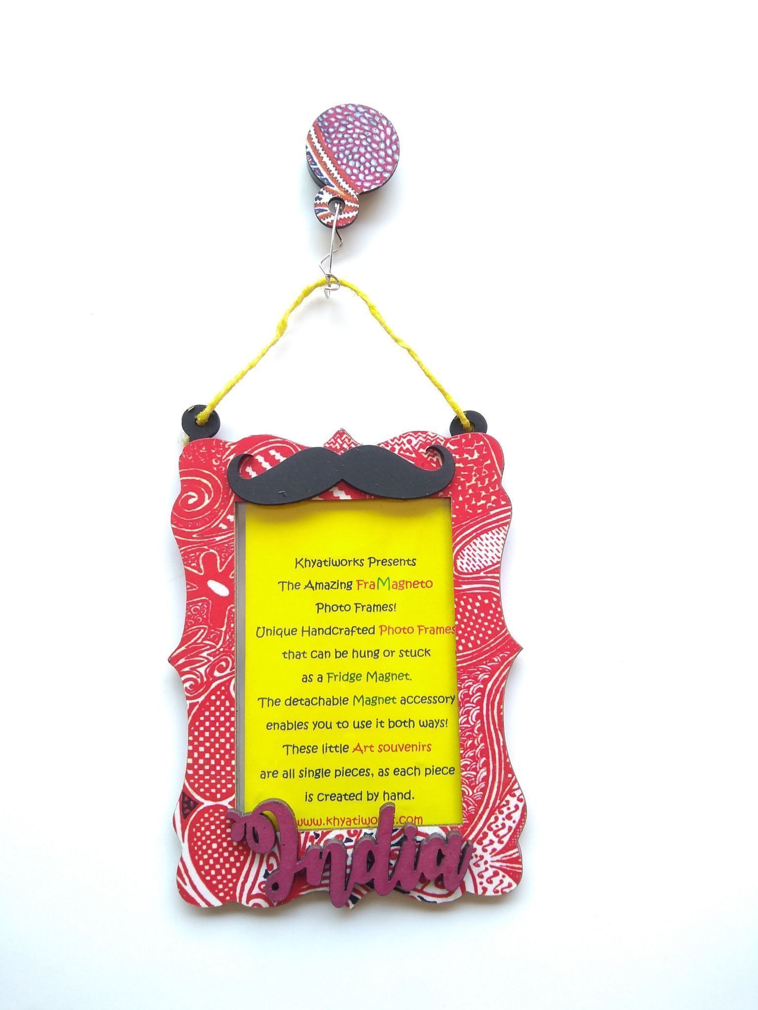 FRAMAGNETO Enigma Art Frame WITH MOUSTACHE - india