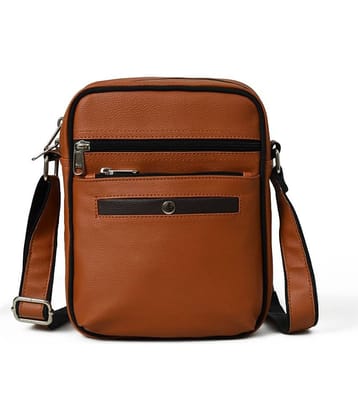 MATRICE - Brown Solid Messenger Bag