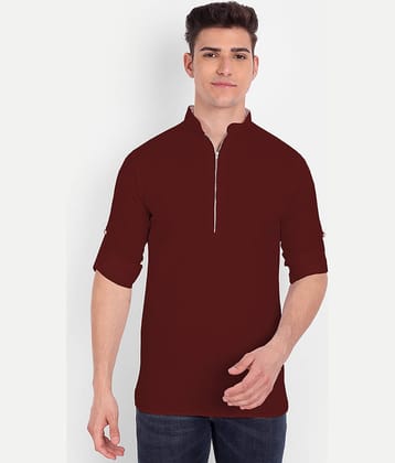 Vida Loca - Blue Linen Slim Fit Men's Casual Shirt (Pack of 1)