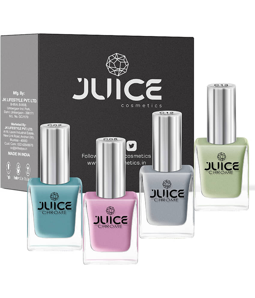 Juice - Multi Chrome Nail Polish ( Pack of 4 )