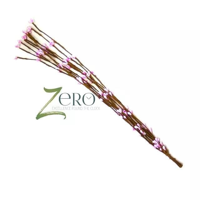 Bunch of 10 Pcs Two Tone Pollan Sticks Dual Color - Light Pink And White