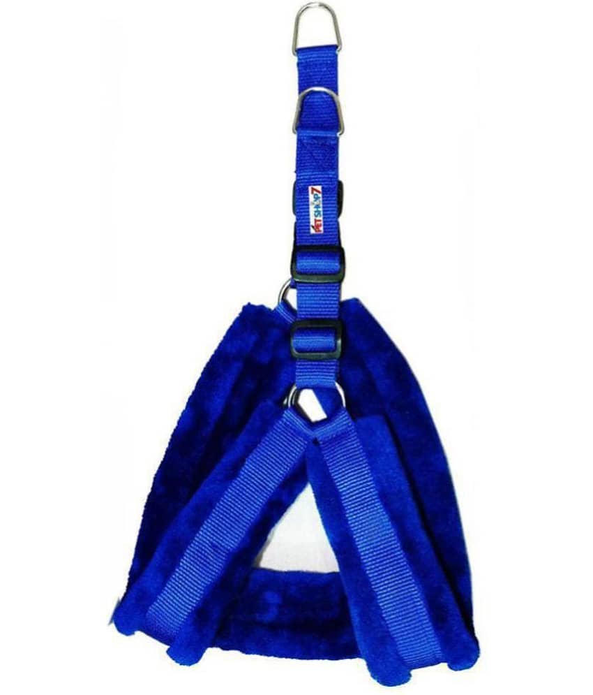 Petshop7 Nylon Dog Harness with Fur 1 inch Medium - ( Chest Size - 25-30 )