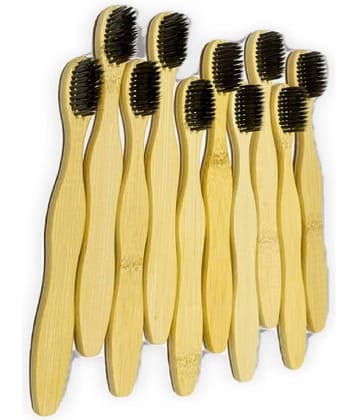 Tugs Bamboo Tooth Brush 8 inch lenght Pack of 10