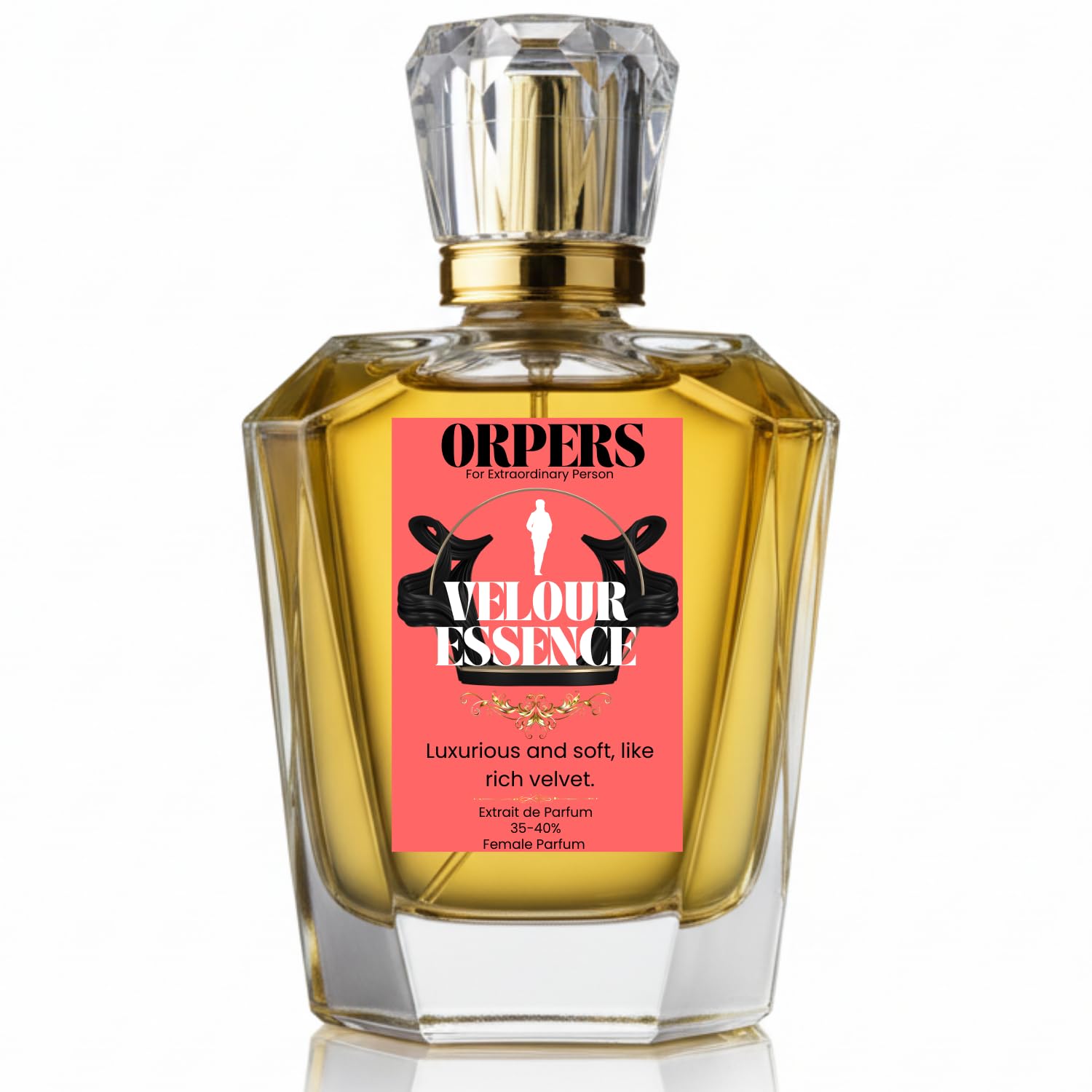 ORPERS Velour Essence Extrait de Parfum for Women | Velvet Rose Mystique | 100ml | 40% Oil Concentration