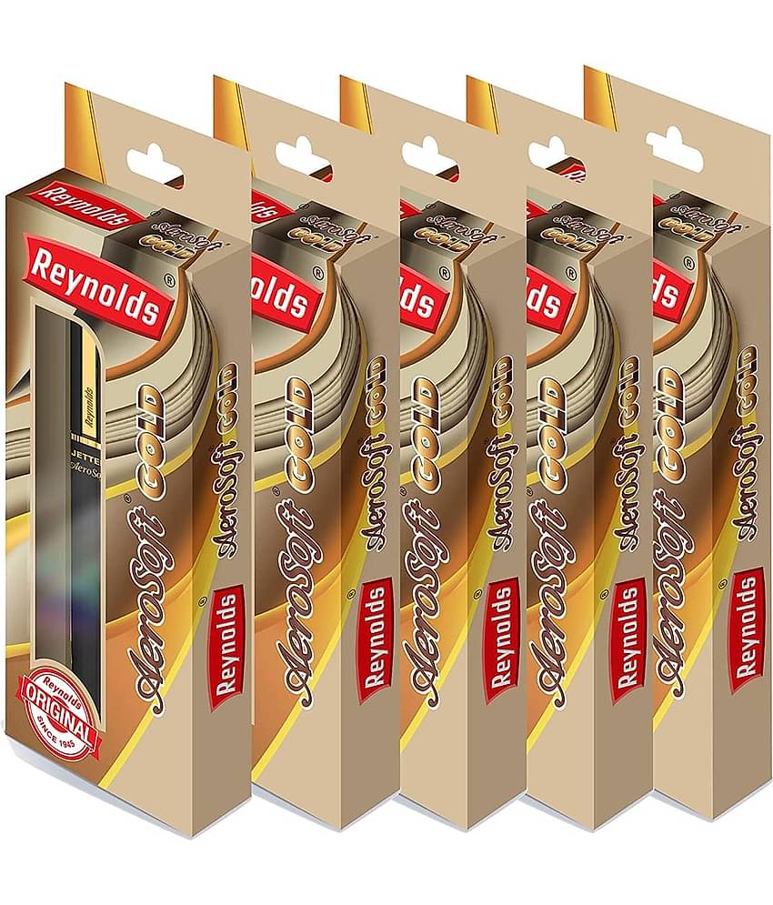 REYNOLDS JETTER AEROSOFT GOLD -BLUE PACK OF  10 PEN