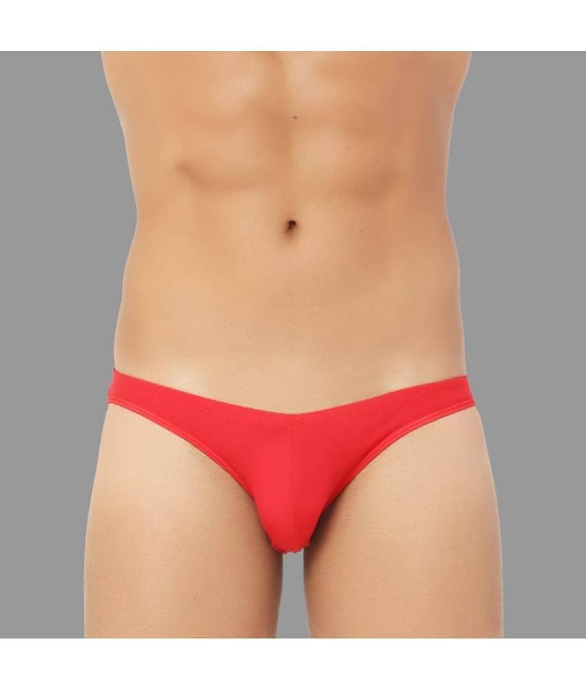 Bruchi Club Pack of 1 Modal Bikini For Men's ( Red )