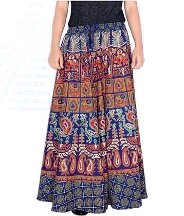 Sttoffa Cotton Wrap Skirt - Blue