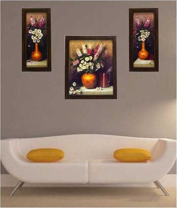 Indianara - Floral Painting With Frame