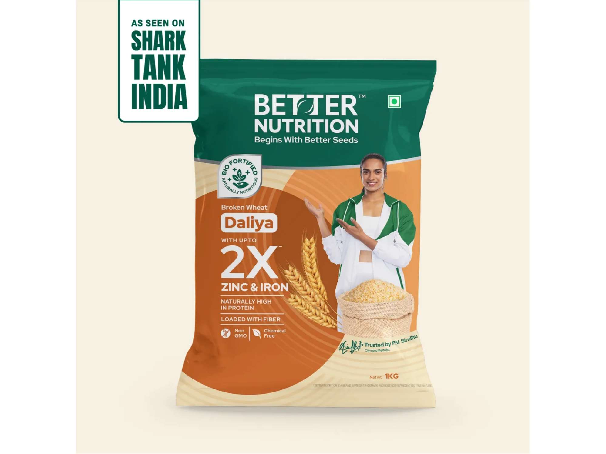 Better Nutrition Biofortified Daliya 1Kg |Rich in Fiber, Zinc and iron | No Additives | 100% Natural |