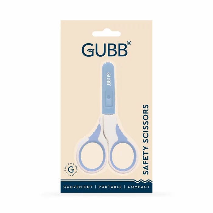Gubb Safety Scissor With Rounded Tips For Safe Cutting & Protective Sleeve For Hygiene