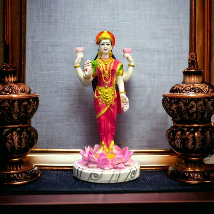 Laxmi Murti Marble Look for Made in India H – 36 cm-Composite Marble