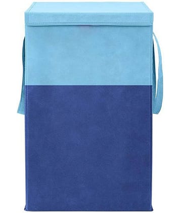 75 L Foldable Storage Box/Laundry Bag for Clothes|Toy Storage Box with Lid & Handle,Red & Black (Pack of 1 )