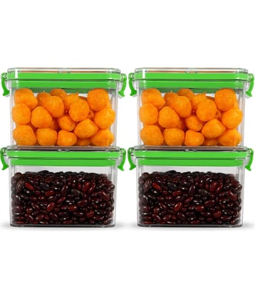 PearlPet - PET Green Spice Container ( Set of 4 - 400 ml )