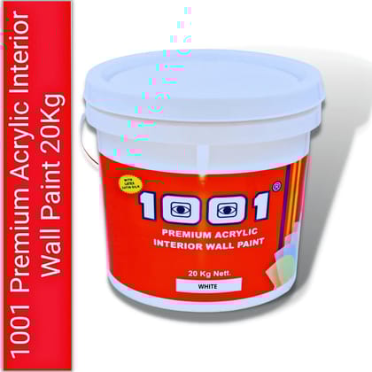 1001 Premium Acrylic Interior Wall Paint | Eco-Friendly | Odour free | Non-inflammable | With Latex Satin Silk Finish | Pure Acrylic Paint |