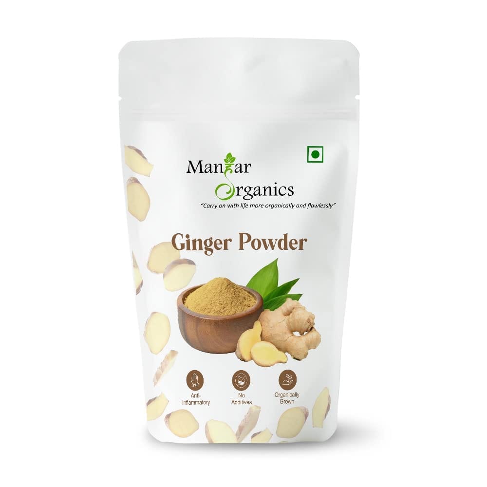 ManHar Organics Ginger Powder 100gm | Natural & Pure | Aromatic Dry Adrak Powder for Cooking & Wellness | No Additives