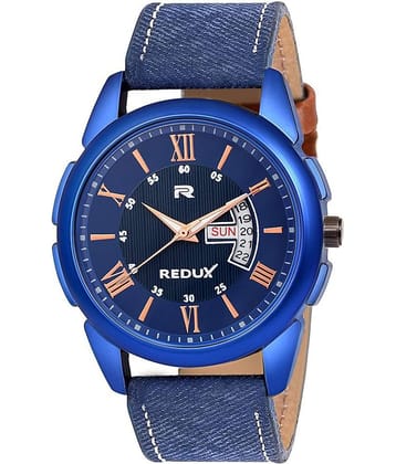 Redux - Blue Leather Analog Men's Watch